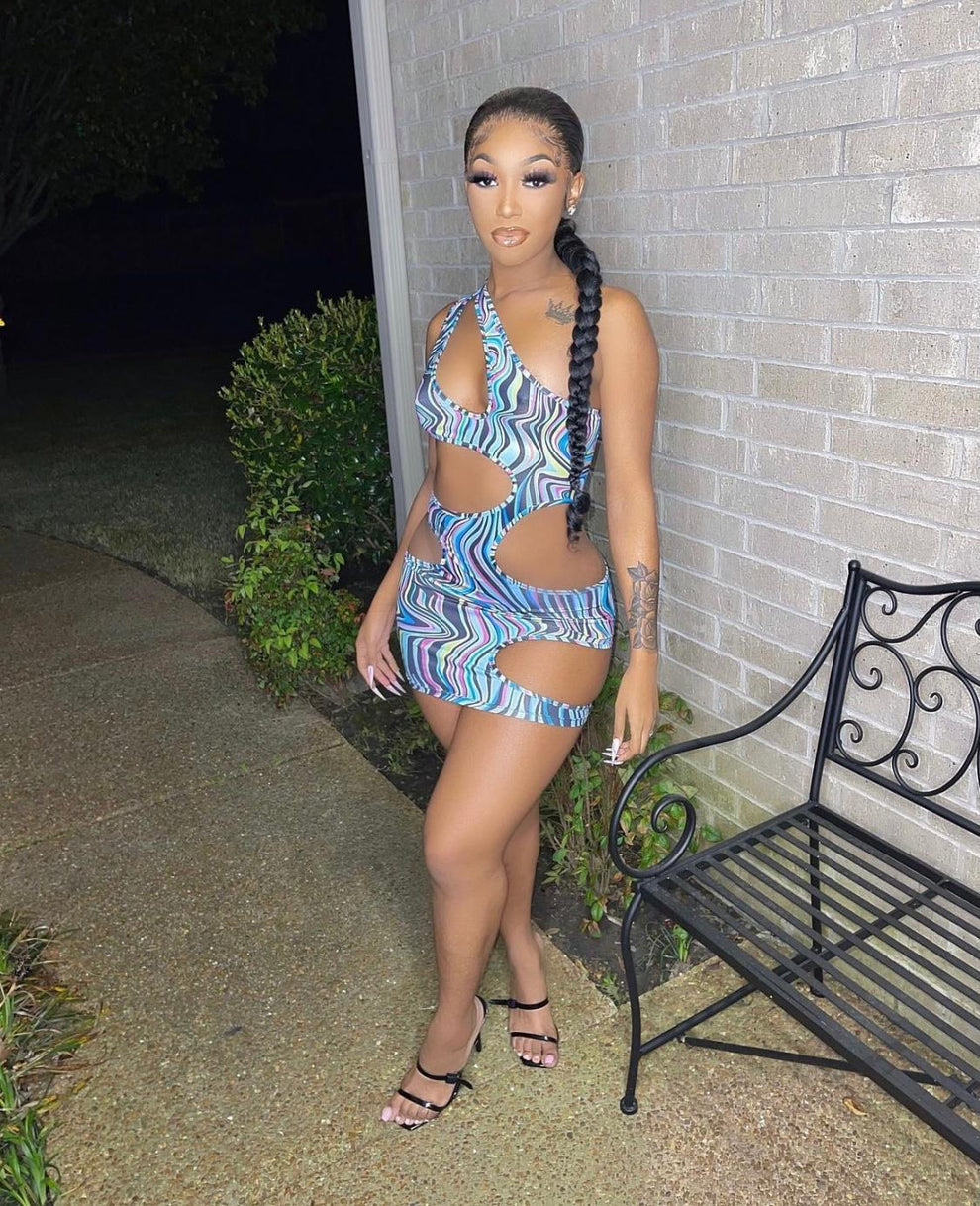 Body language cutout dress