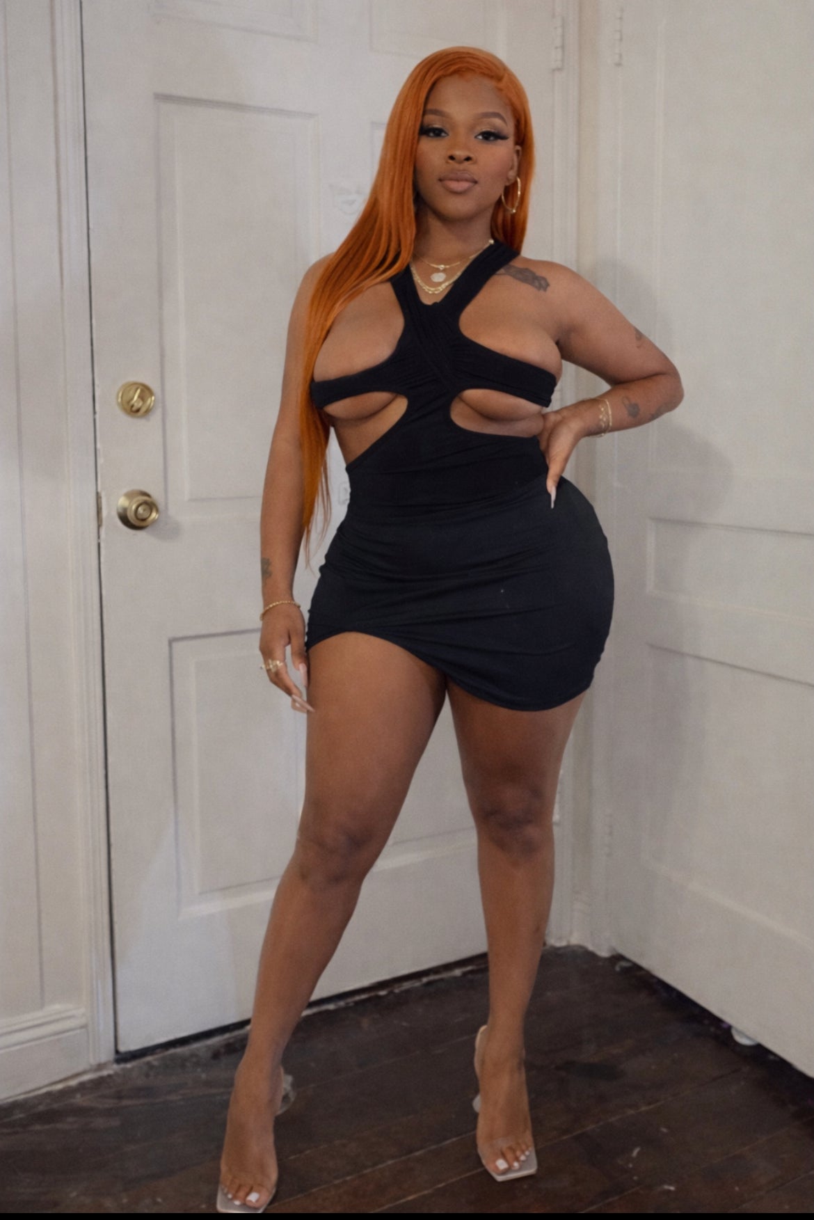 Pose for me mini dress