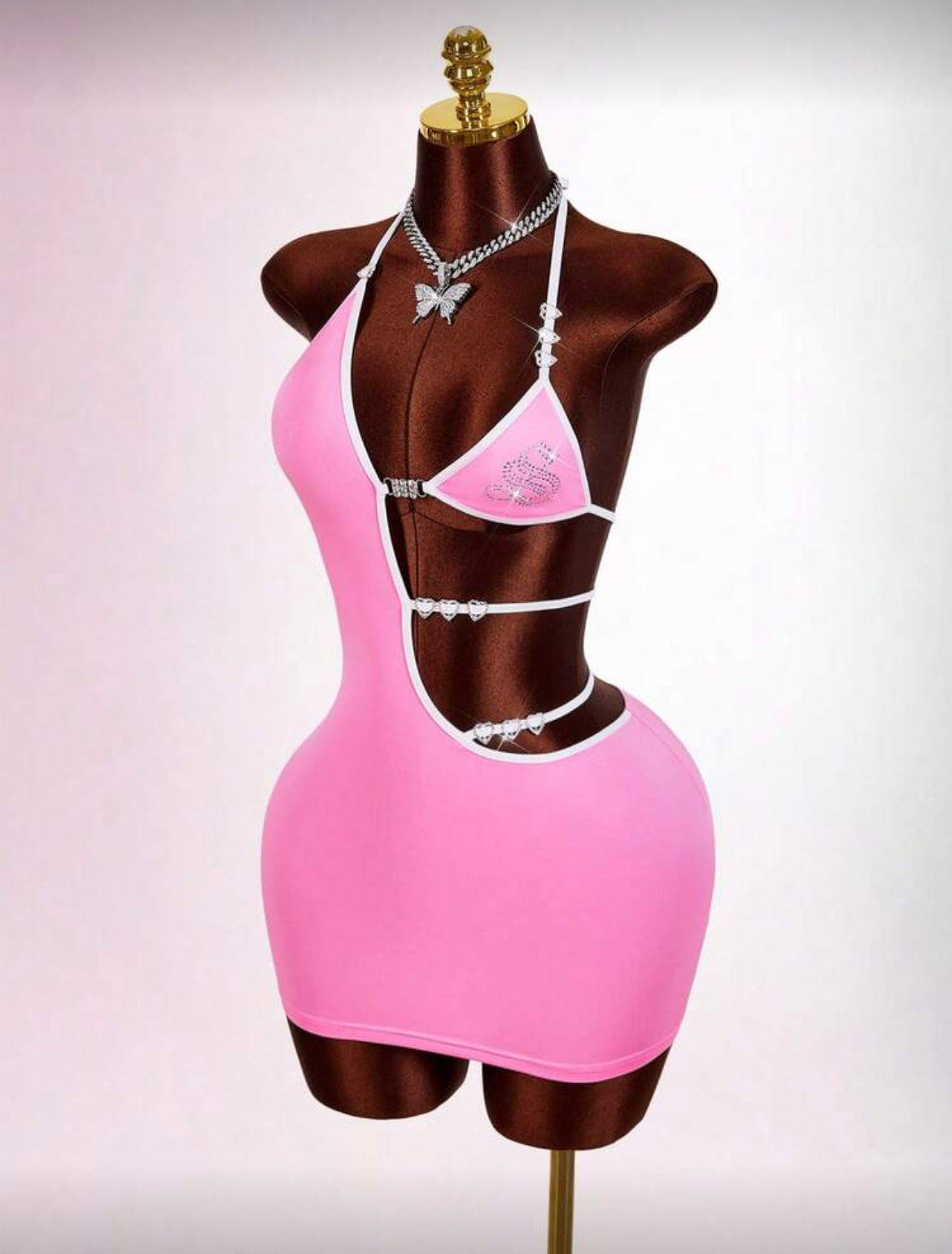 Diamond doll mini dress