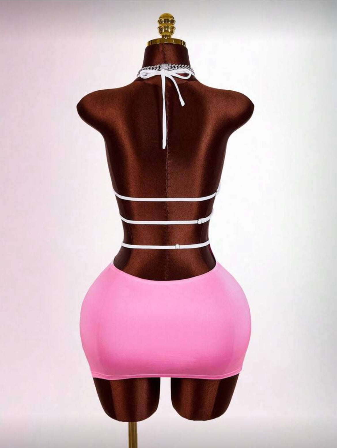 Diamond doll mini dress